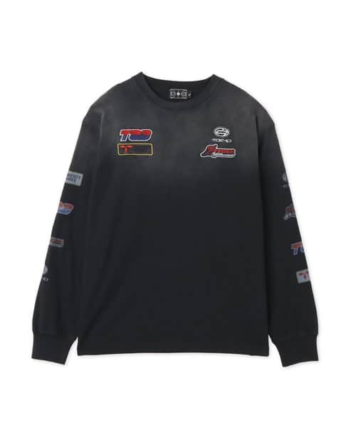 TOKYO 23 Vintage Racing Print LS T-shirt BLACK - ブラック