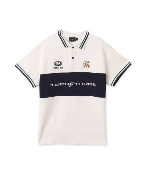 TOKYO 23 Panelled Polo Shirt WHITE - ホワイト