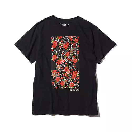 UBIQ THREE TIDES TATTOO × UBIQ “IREZUMI” T-SHIRT (Sakurafubuki) Designed by Mutsuo
