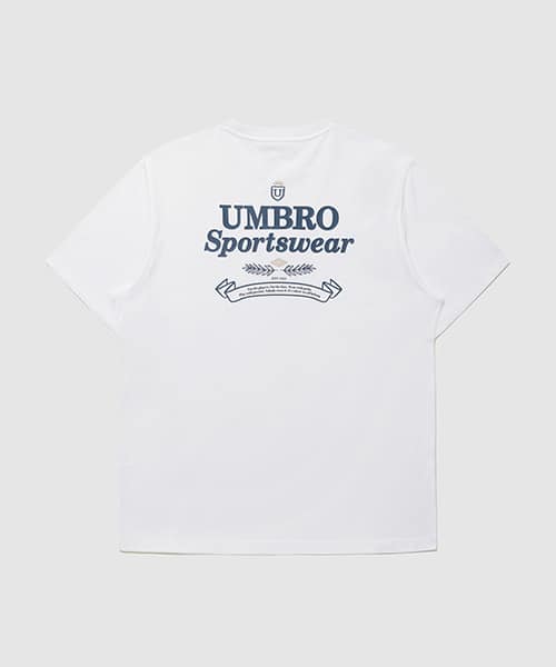 UMBRO 【KOREA COLLECTION】HBL CASUAL ARCHIVE ARTWORK SHORTS SLEEVE T-SHIRTS ホワイト