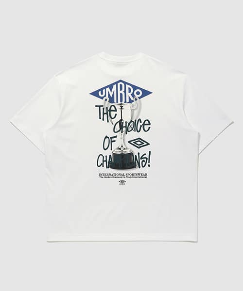 UMBRO 【KOREA COLLECTION】TROPHY SHORTS SLEEVE T-SHIRTS ホワイト