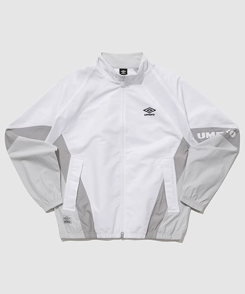 UMBRO 【KOREA COLLECTION】COLOR BLOCK STAND-NECK JACKET ホワイト
