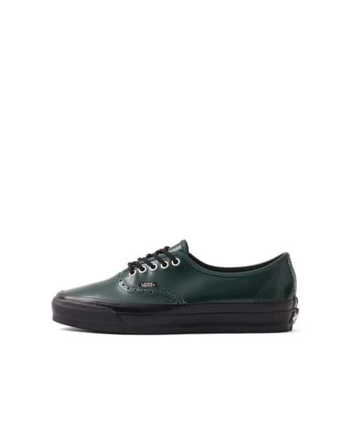 VANS OTW Authentic 44 Siped Vibram Gloss Leather Brogue Emerald/Black - ダークグリーン