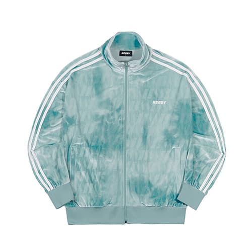 NERDY x atmos pink DNA Watercolor Velvet Track Top MINT 21HO-I
