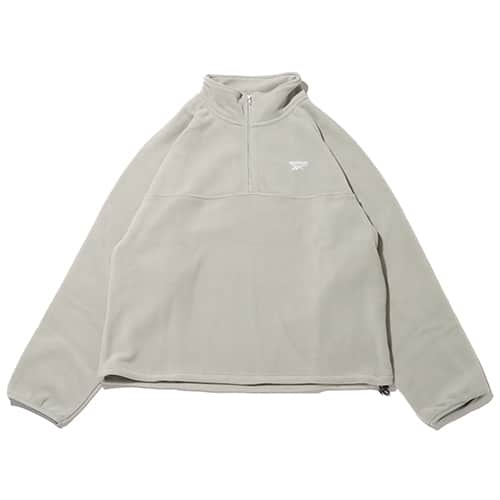 Reebok ハーフジップ フリース トップス COOL GRAY 23FW-I