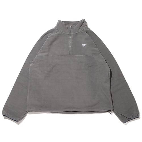 Reebok ハーフジップ フリース トップス CHACOAL GRAY 23FW-I