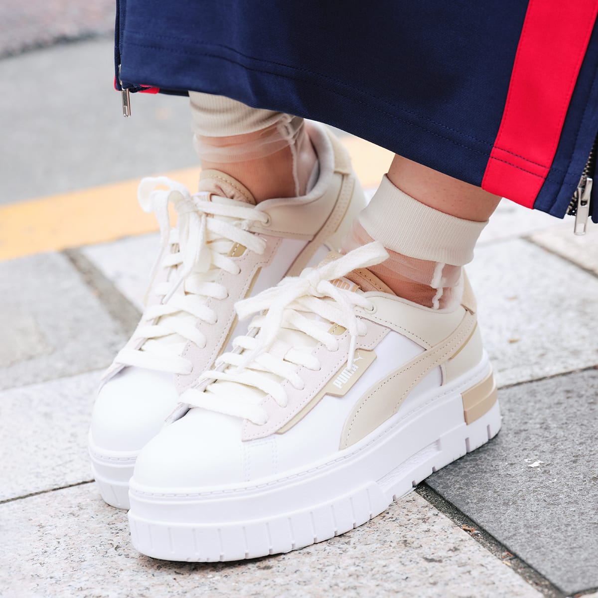 PUMA MAYZE CRASHED SELFLOVE WNS PUMA WHITE 23FA-I