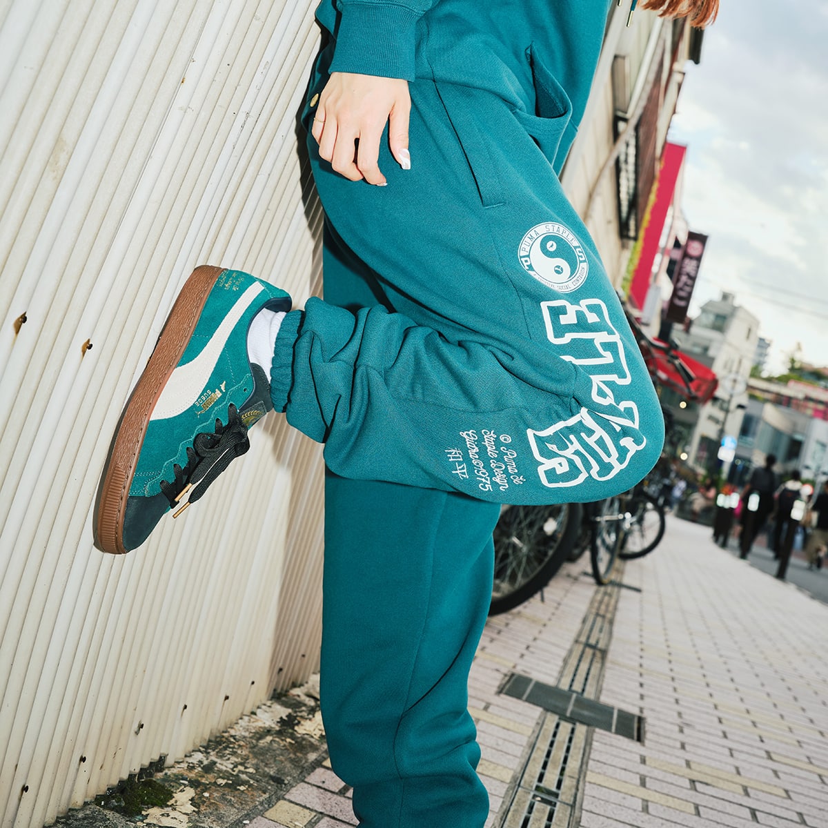 PUMA PUMA X STAPLE SWEATPANTS TR MALACHITE 23FA-I