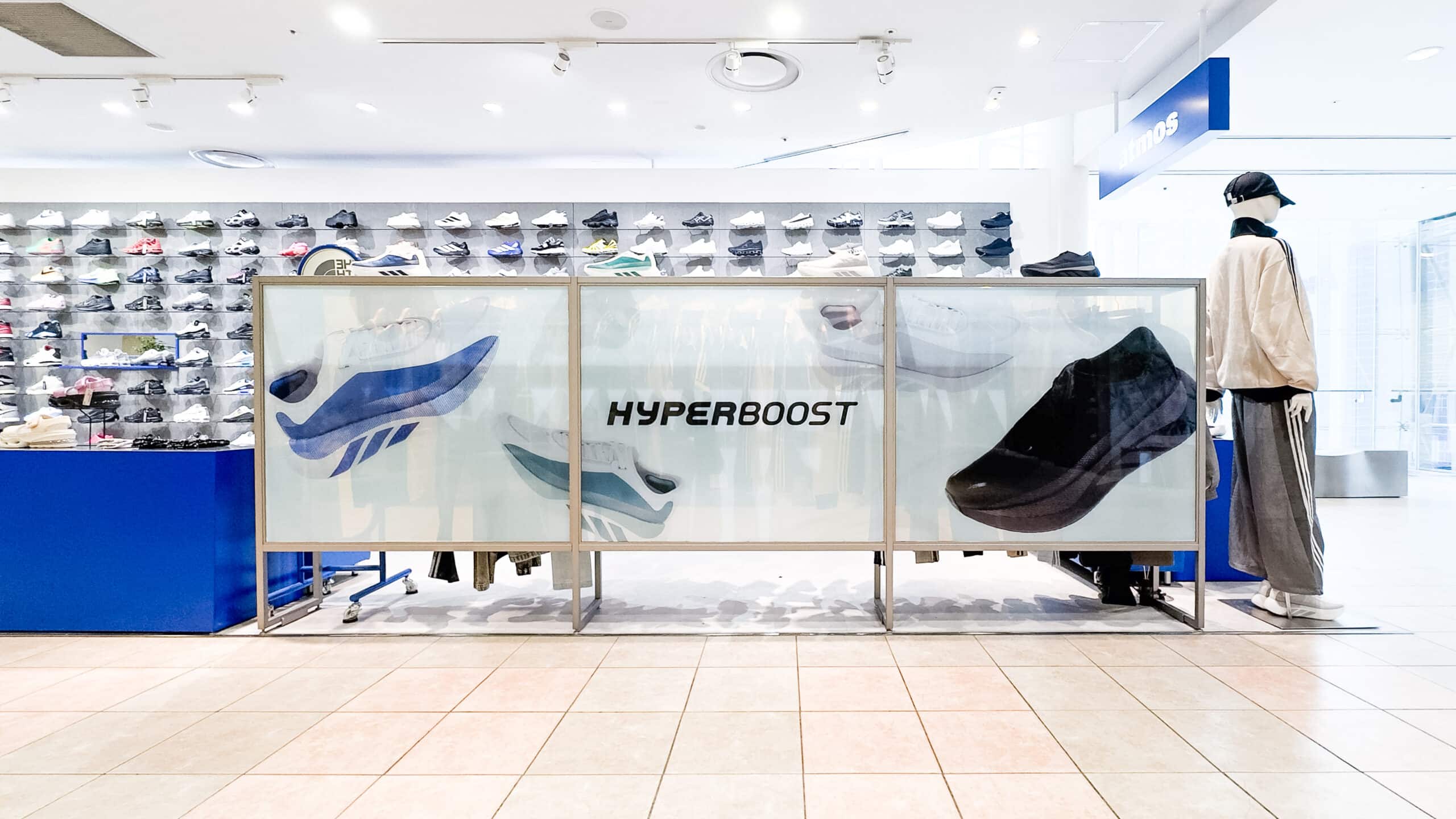 adidas HYPERBOOST installation @atmos Sapporo STELLAR PLACE