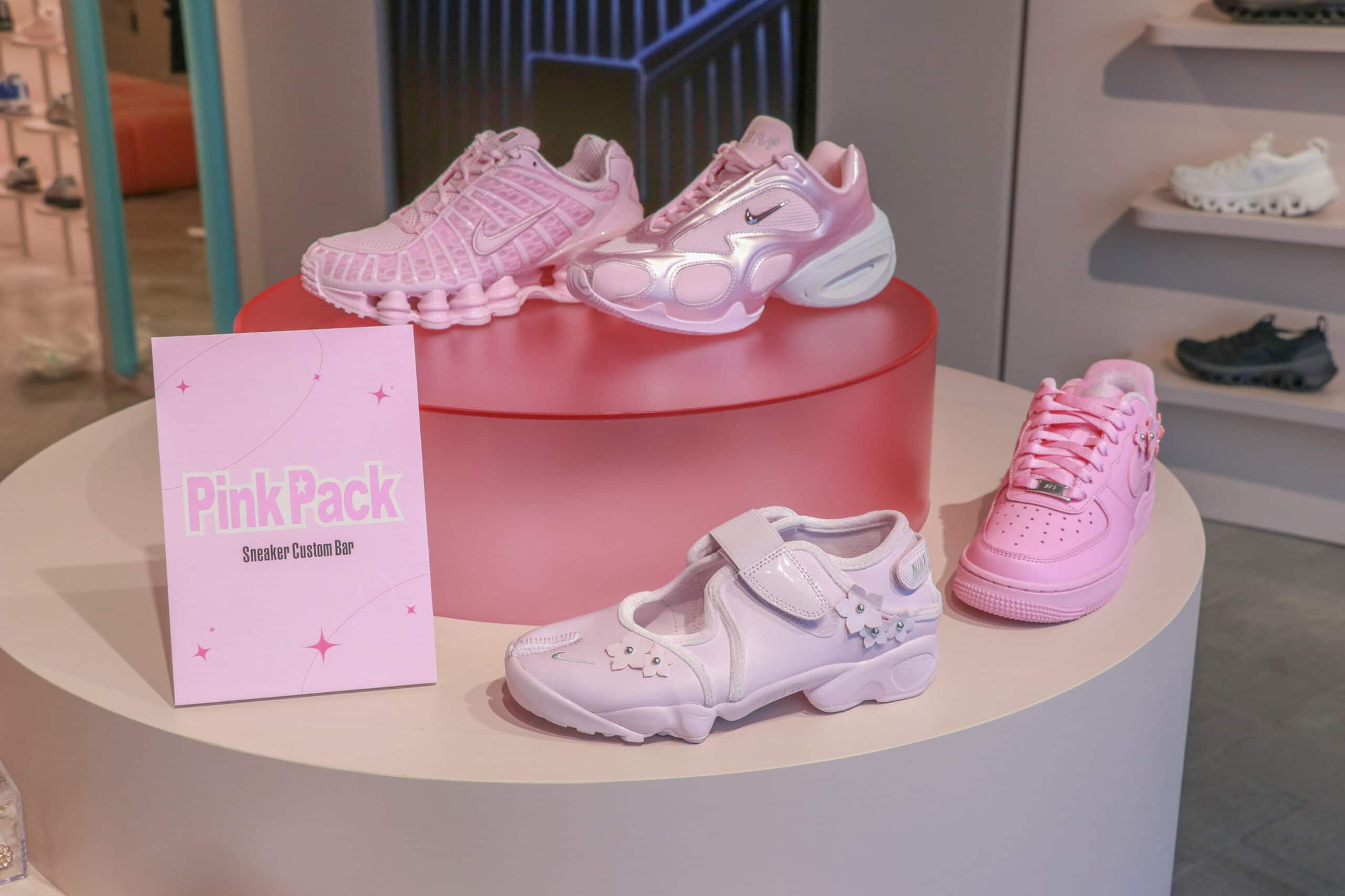 NIKE PINK PACK Sneaker Custom Bar at atmos pink ALL STORE
