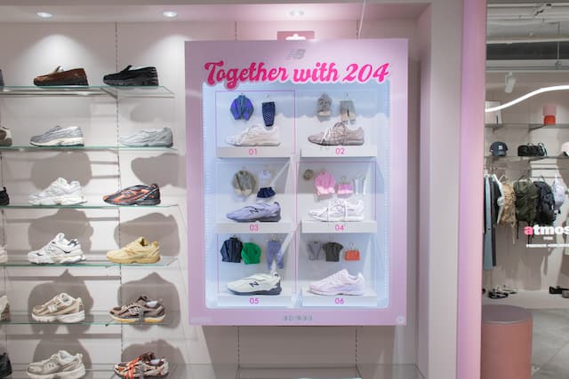 New Balance U204 L/V “Together with 204” Installation at ALL atmos pink Store